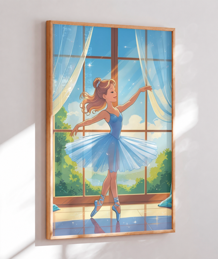 Placa Decorativa Bailarina Dança e Encanto