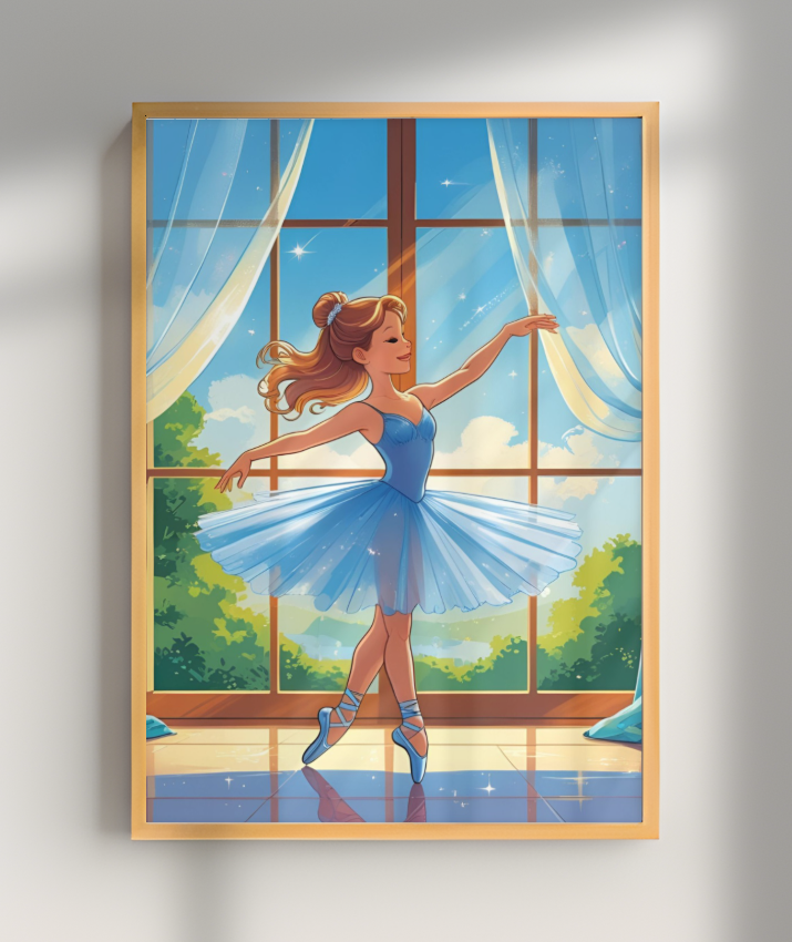 Placa Decorativa Bailarina Dança e Encanto