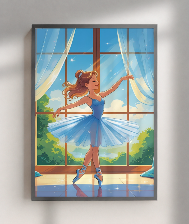 Placa Decorativa Bailarina Dança e Encanto