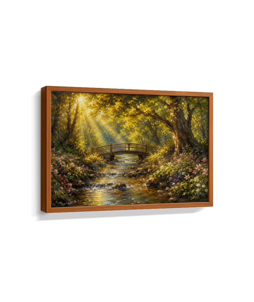 Quadro Retangular Horizontal a Ponte no Bosque