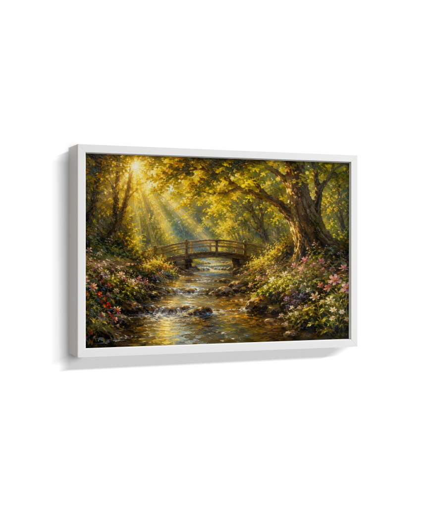 Quadro Retangular Horizontal a Ponte no Bosque
