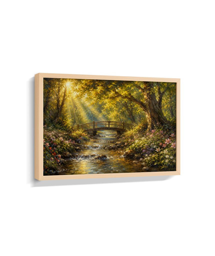 Quadro Retangular Horizontal a Ponte no Bosque