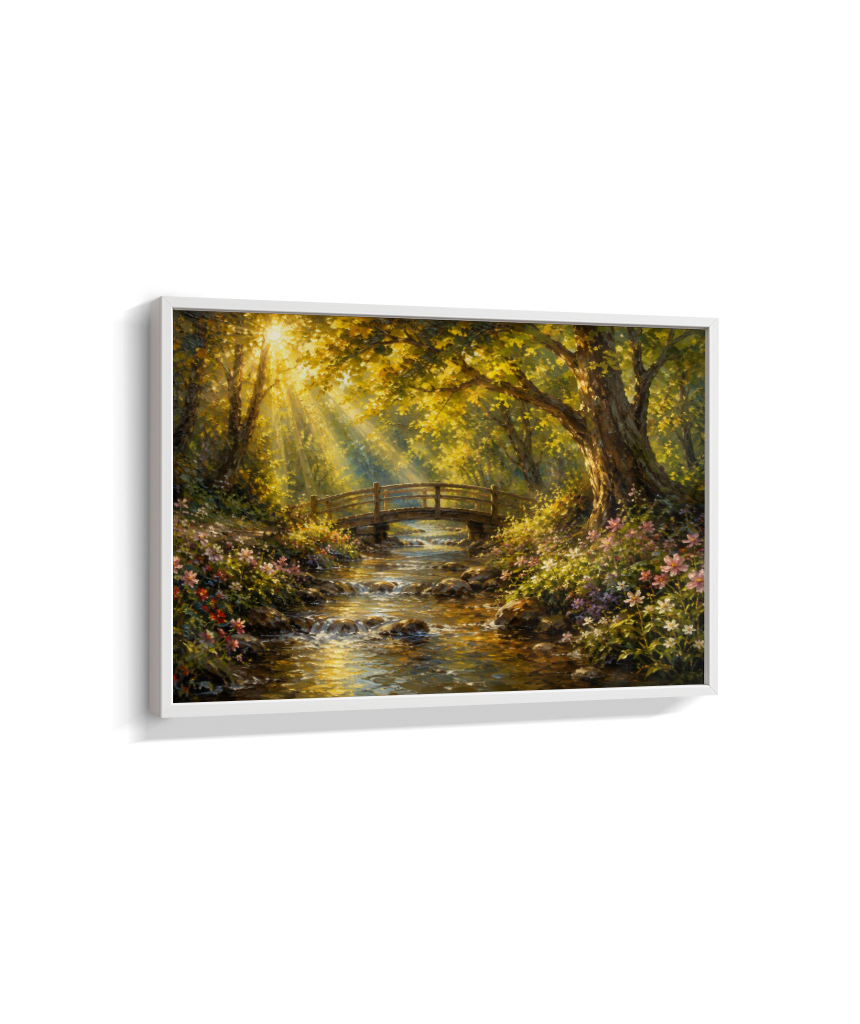 Quadro Retangular Horizontal a Ponte no Bosque