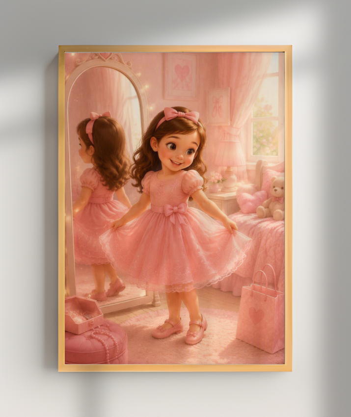Placa Decorativa Infantil Pequena Princesa