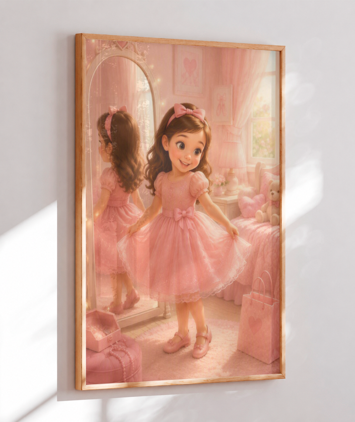 Placa Decorativa Infantil Pequena Princesa
