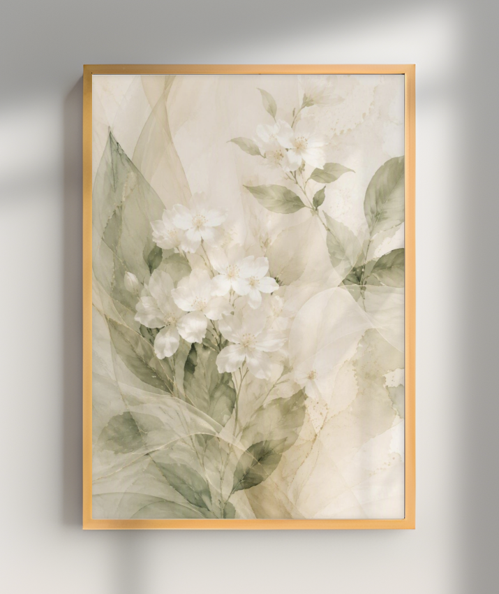 Quadro Decorativo White Flowers