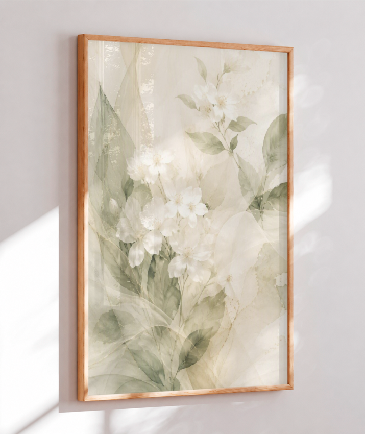 Quadro Decorativo White Flowers