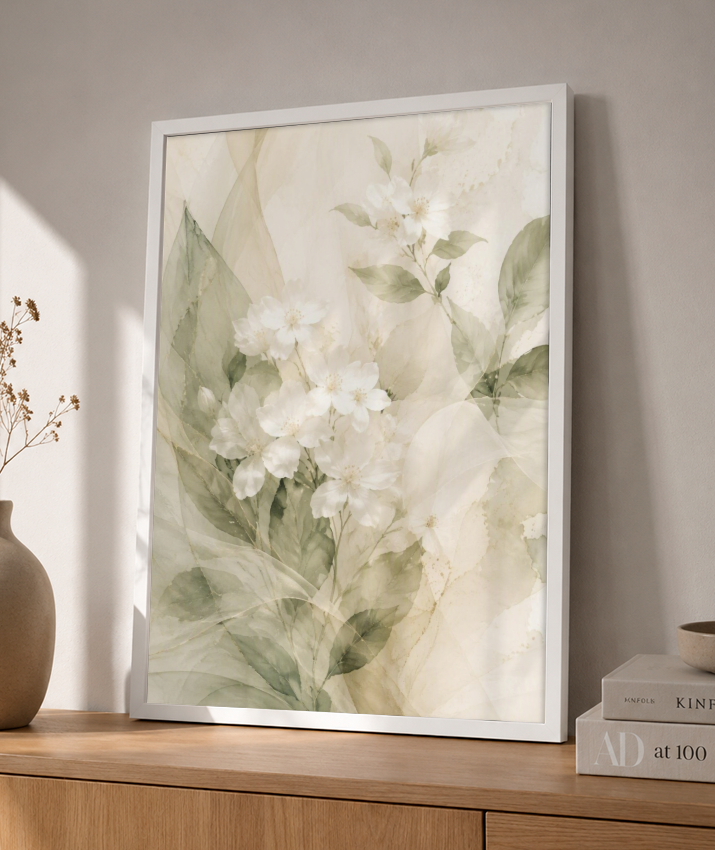 Quadro Decorativo White Flowers