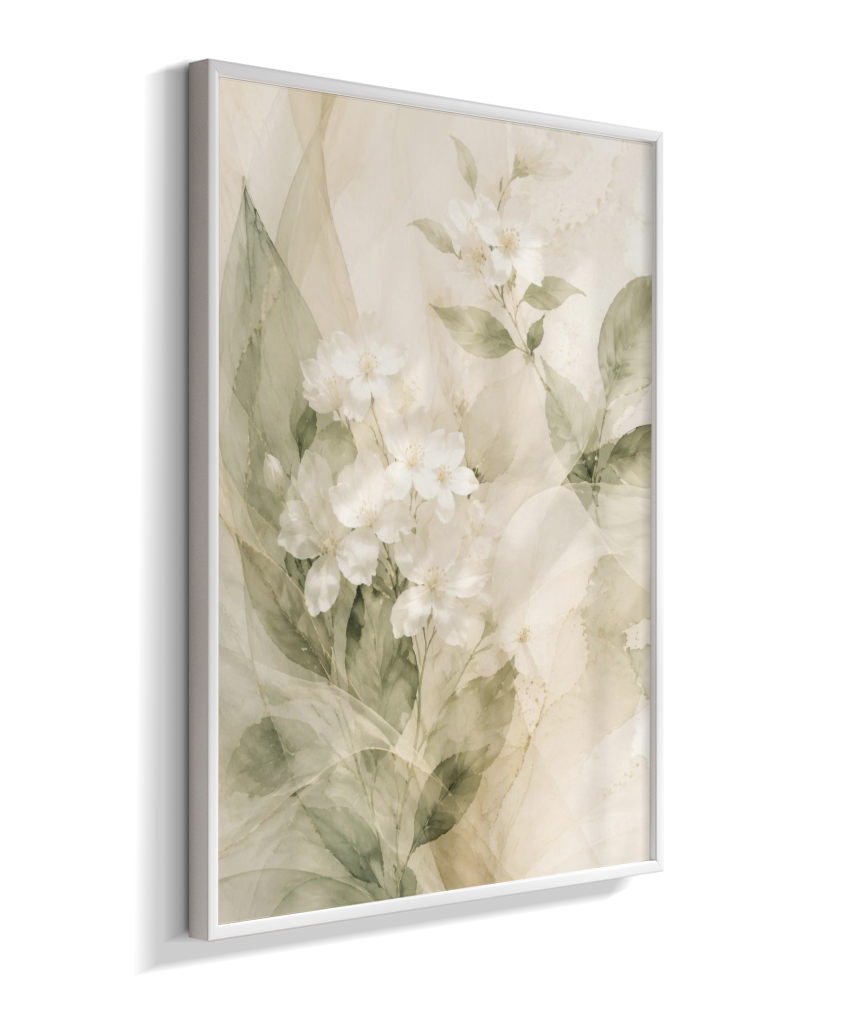 Quadro Decorativo White Flowers