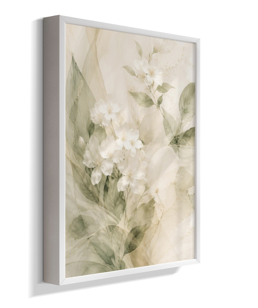 Quadro Decorativo White Flowers