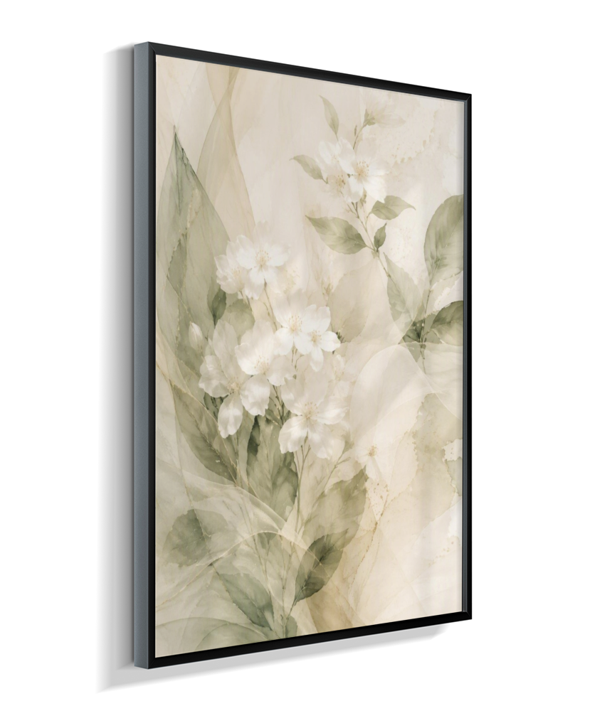 Quadro Decorativo White Flowers