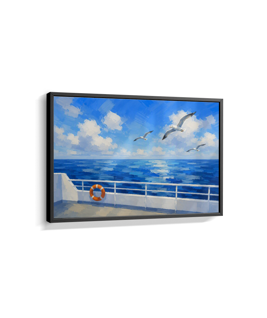 Quadro Retangular Horizontal Alto Mar