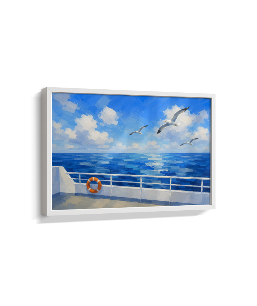Quadro Retangular Horizontal Alto Mar