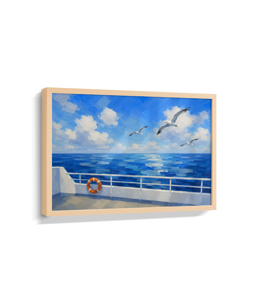 Quadro Retangular Horizontal Alto Mar