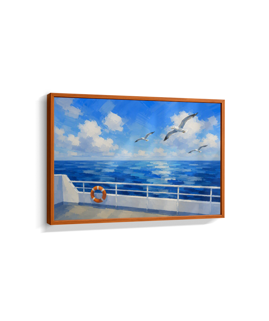 Quadro Retangular Horizontal Alto Mar