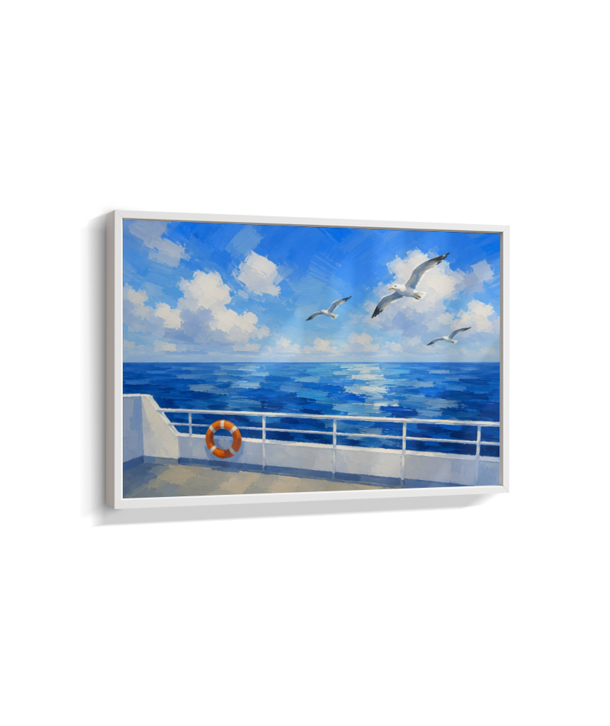 Quadro Retangular Horizontal Alto Mar