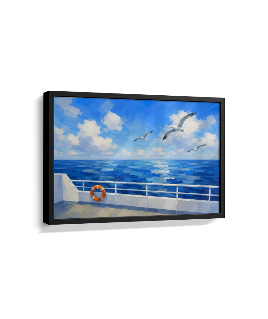 Quadro Retangular Horizontal Alto Mar