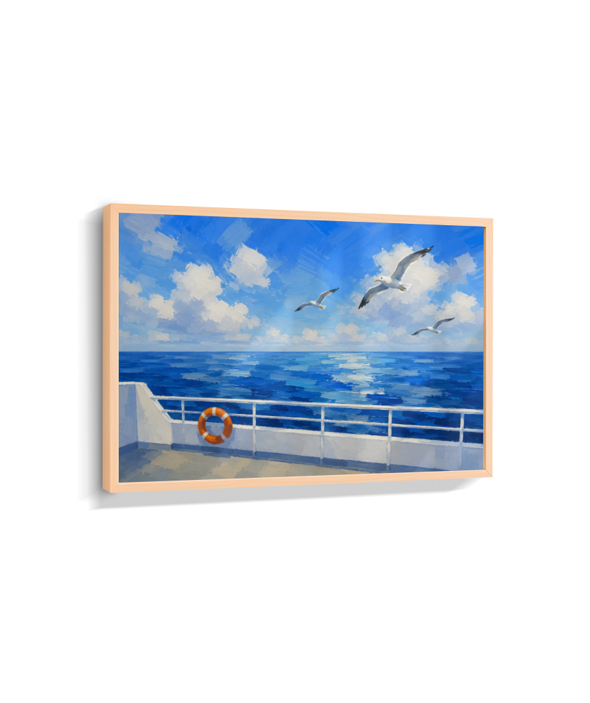Quadro Retangular Horizontal Alto Mar