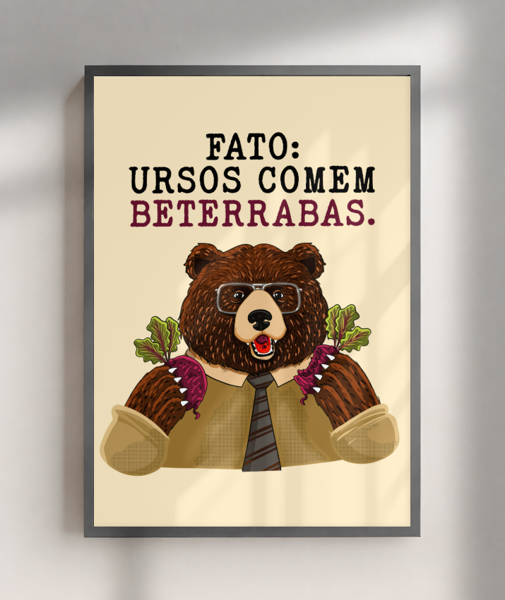 Pôster: URSOS COMEM BETERRABAS