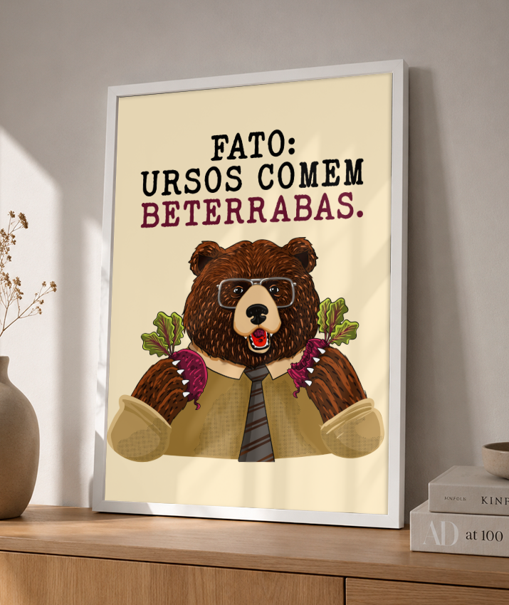 Quadro: URSOS COMEM BETERRABAS
