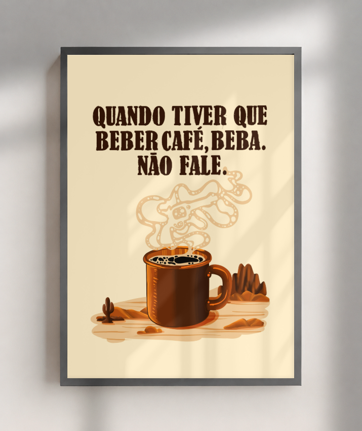 Pôster: O bom, o mau e o café