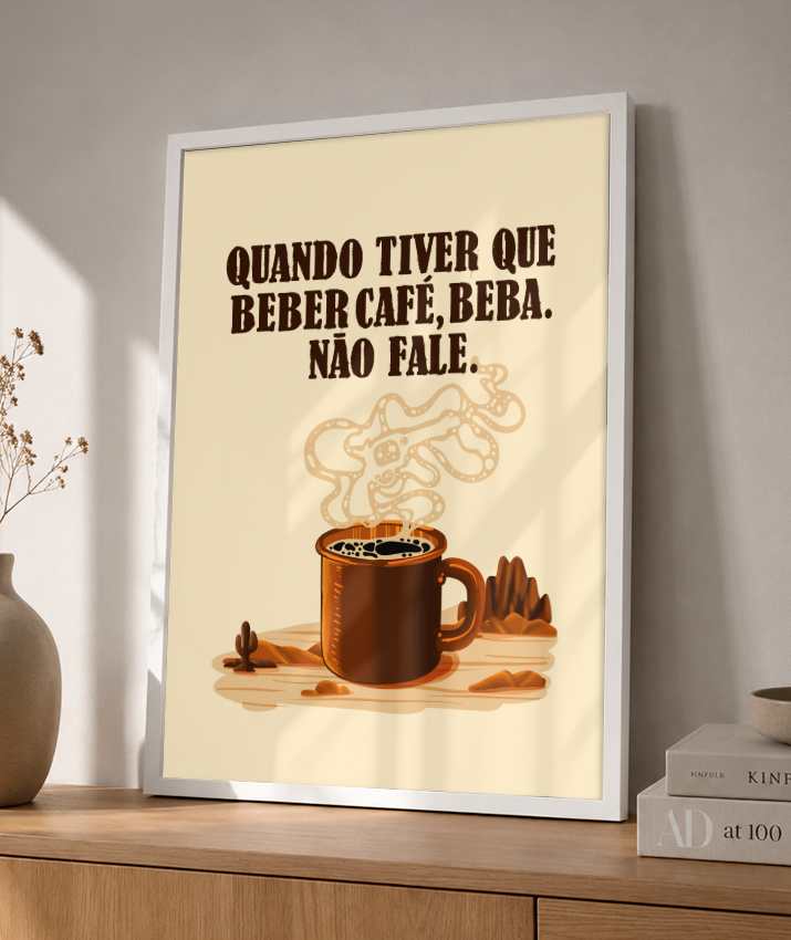 Pôster: O bom, o mau e o café