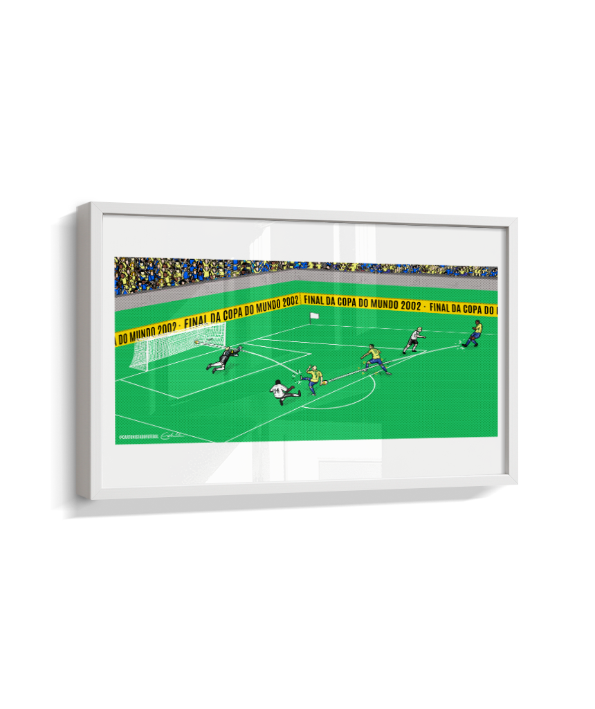 Quadro Decorativo Gol Ronaldo Fenômeno Final da Copa do Mundo 2002 - Seleção Brasileira
