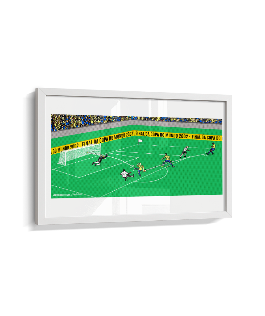 Quadro Decorativo Gol Ronaldo Fenômeno Final da Copa do Mundo 2002 - Seleção Brasileira