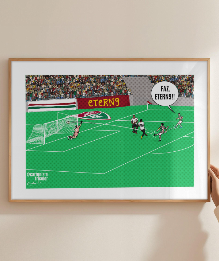 Quadro Decorativo O Último Gol do Fred - Etern9 Fluminense
