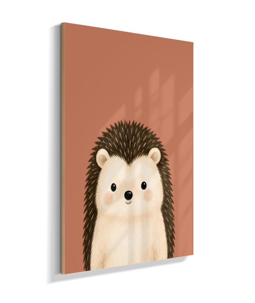 Porco espinho perfil (fundo rose)