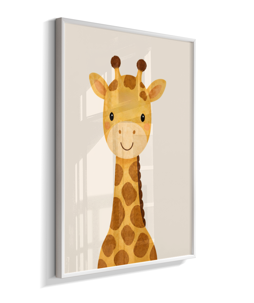 Girafa perfil (fundo neutro)