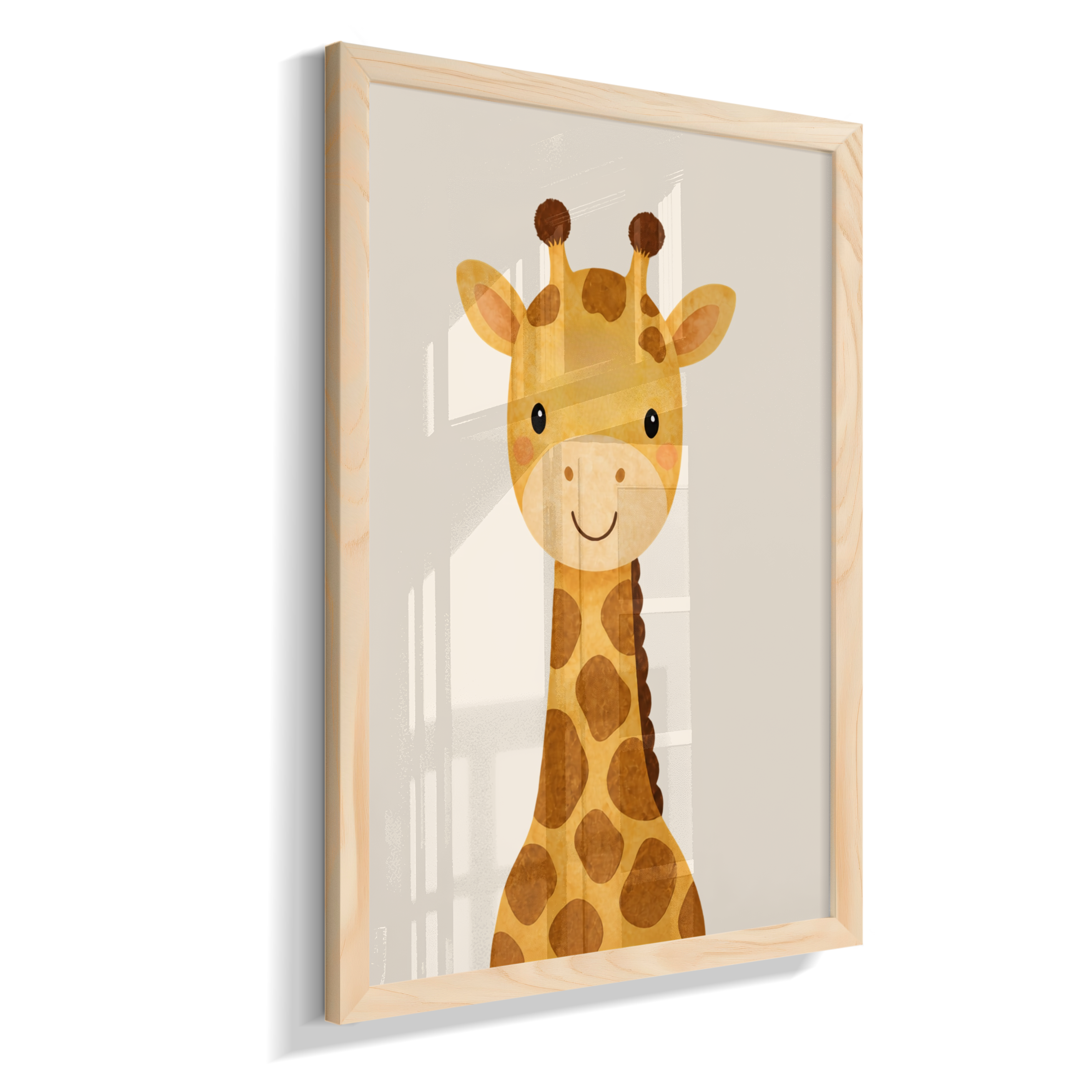 Girafa perfil (fundo neutro)
