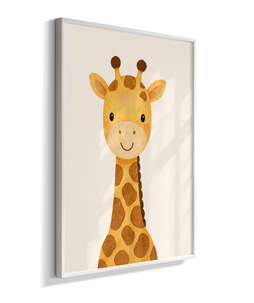 Girafa perfil (fundo neutro)