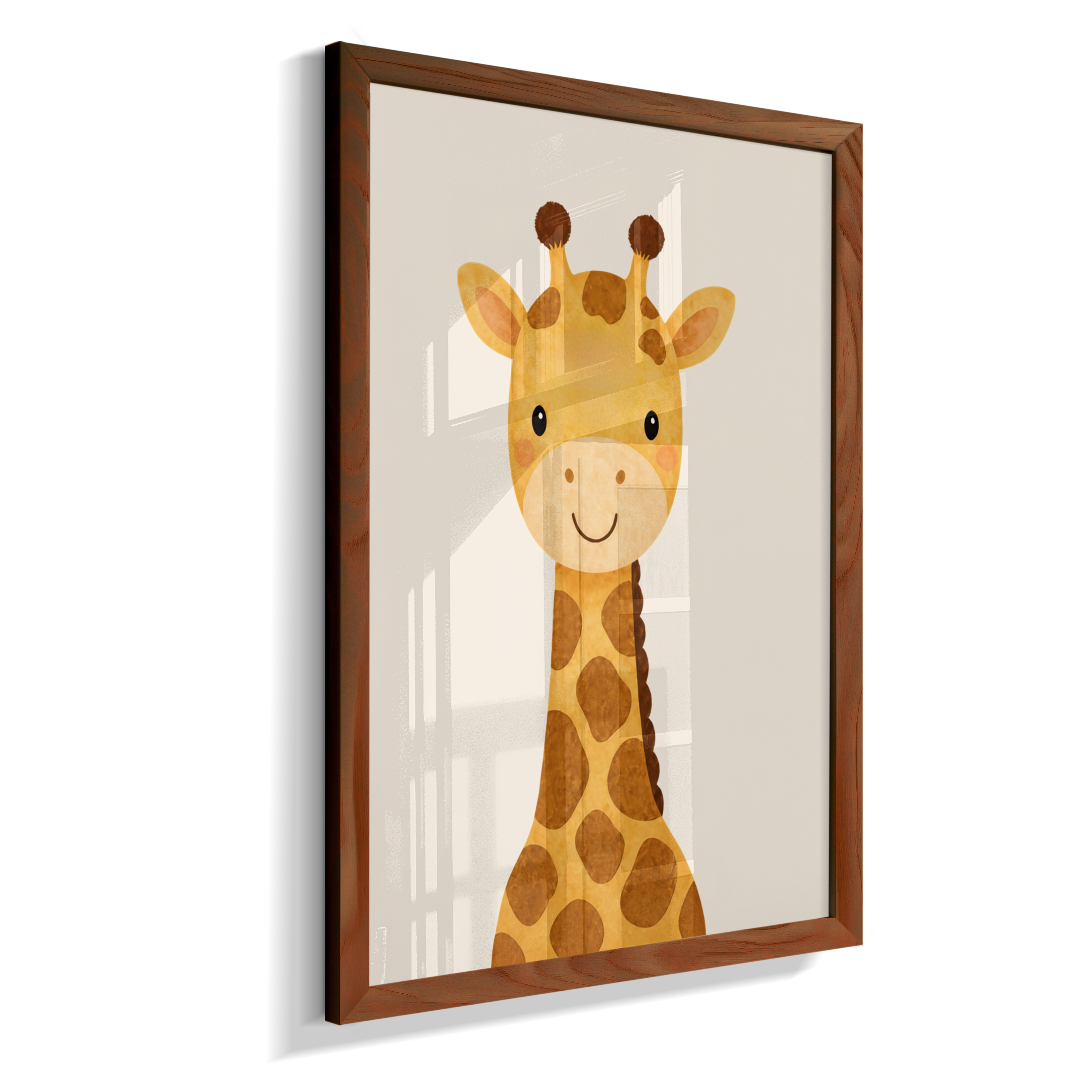 Girafa perfil (fundo neutro)