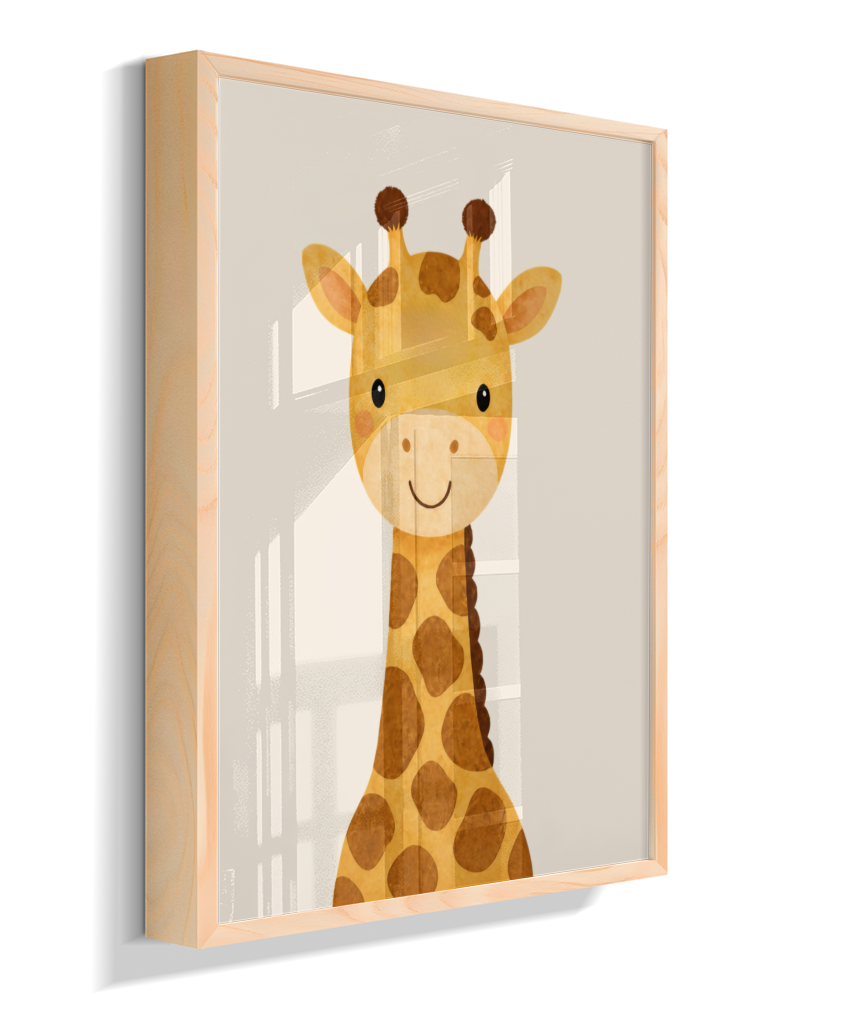 Girafa perfil (fundo neutro)