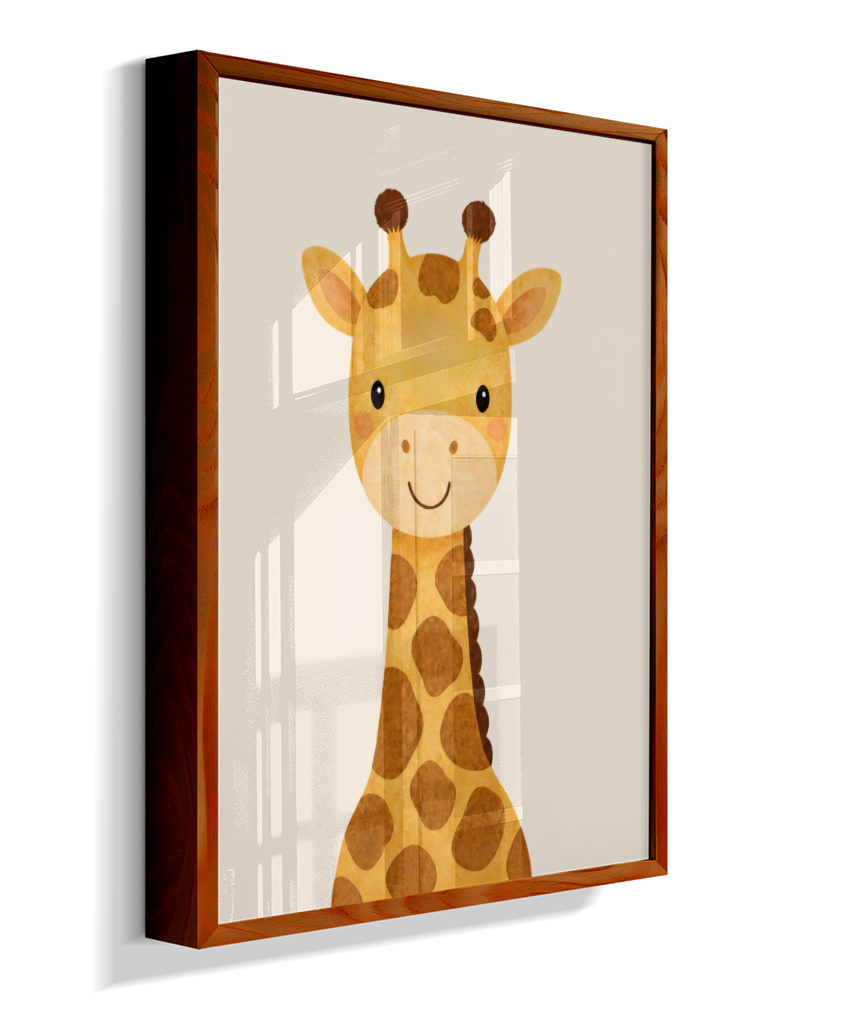 Girafa perfil (fundo neutro)