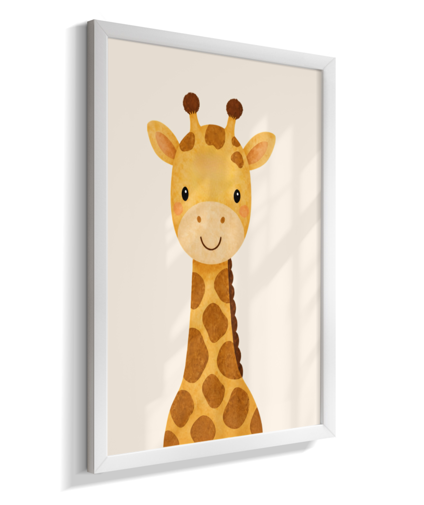 Girafa perfil (fundo neutro)