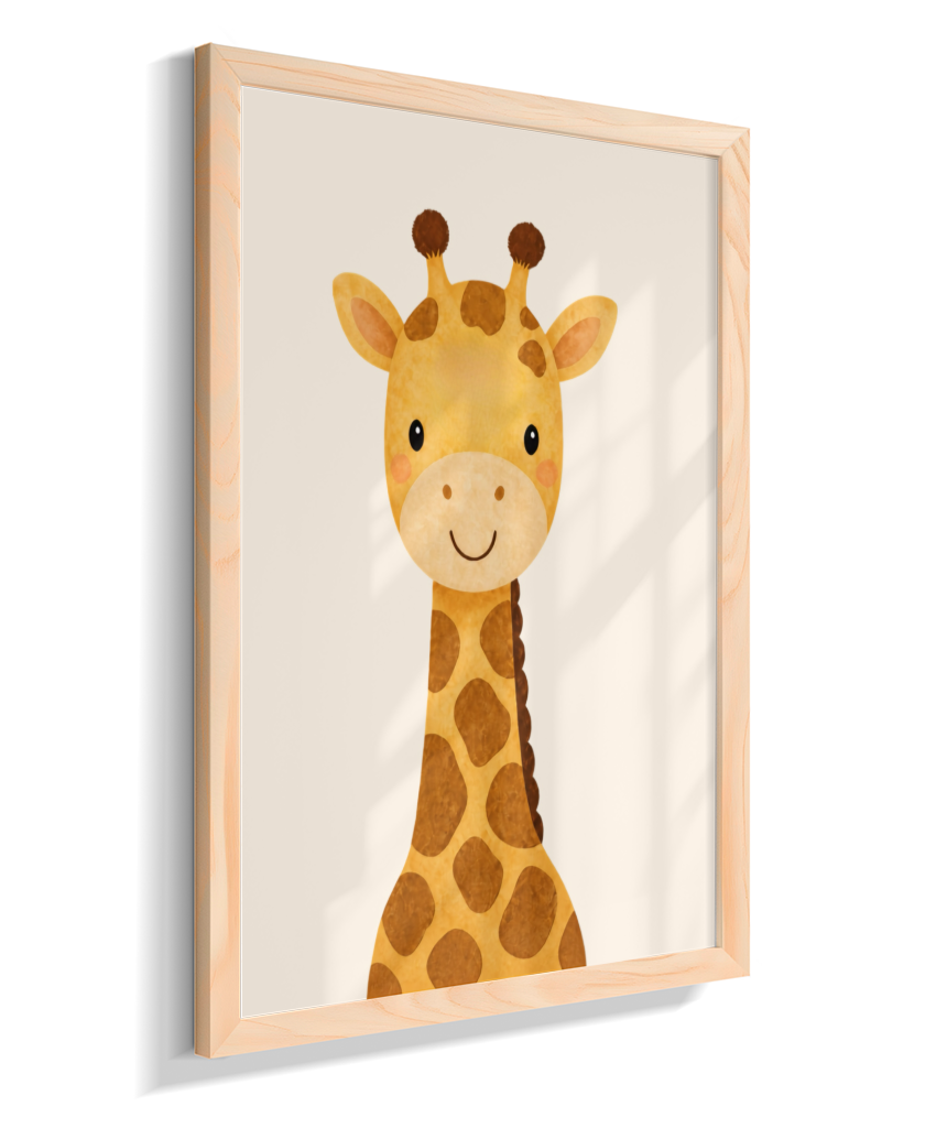 Girafa perfil (fundo neutro)
