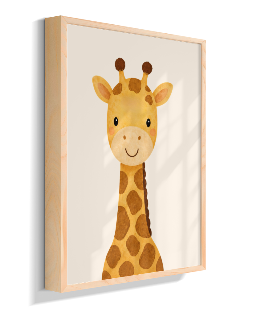 Girafa perfil (fundo neutro)