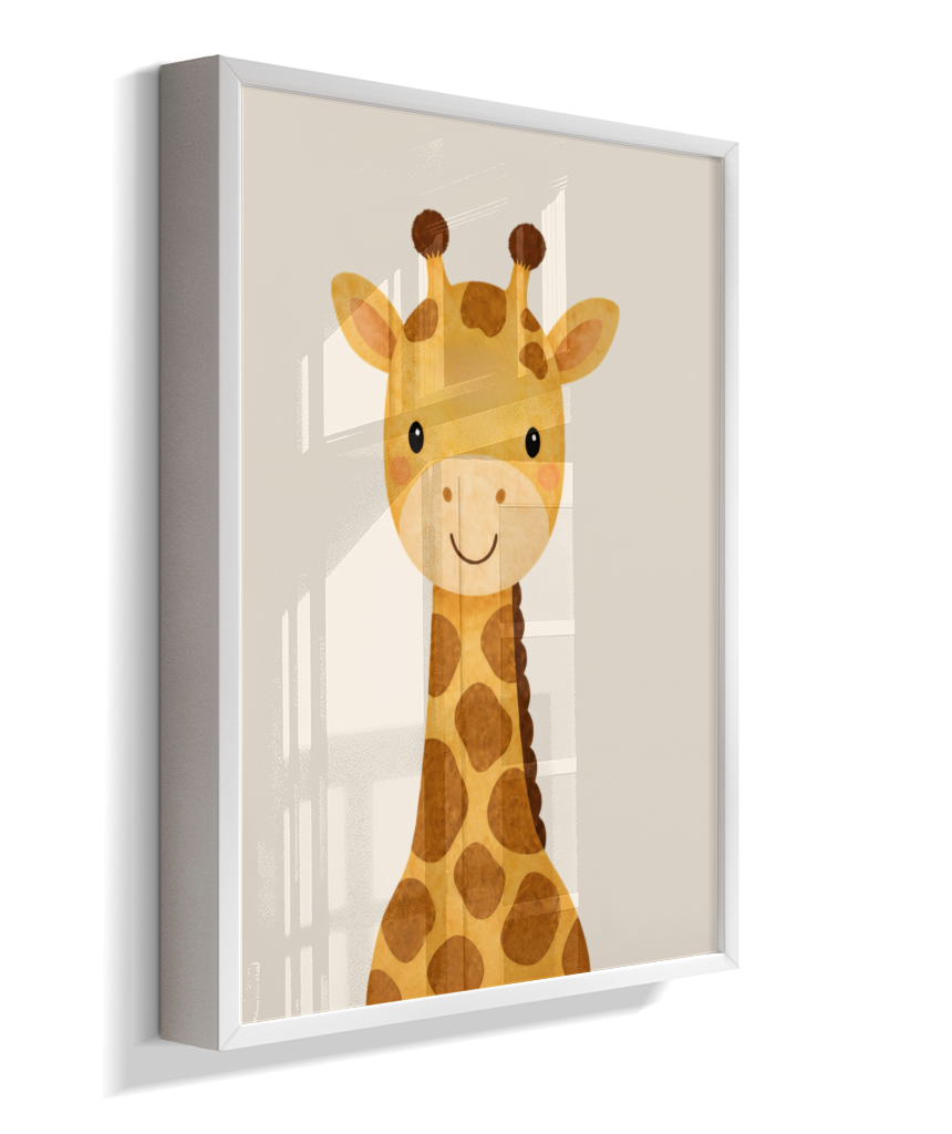 Girafa perfil (fundo neutro)