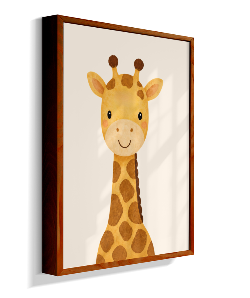 Girafa perfil (fundo neutro)