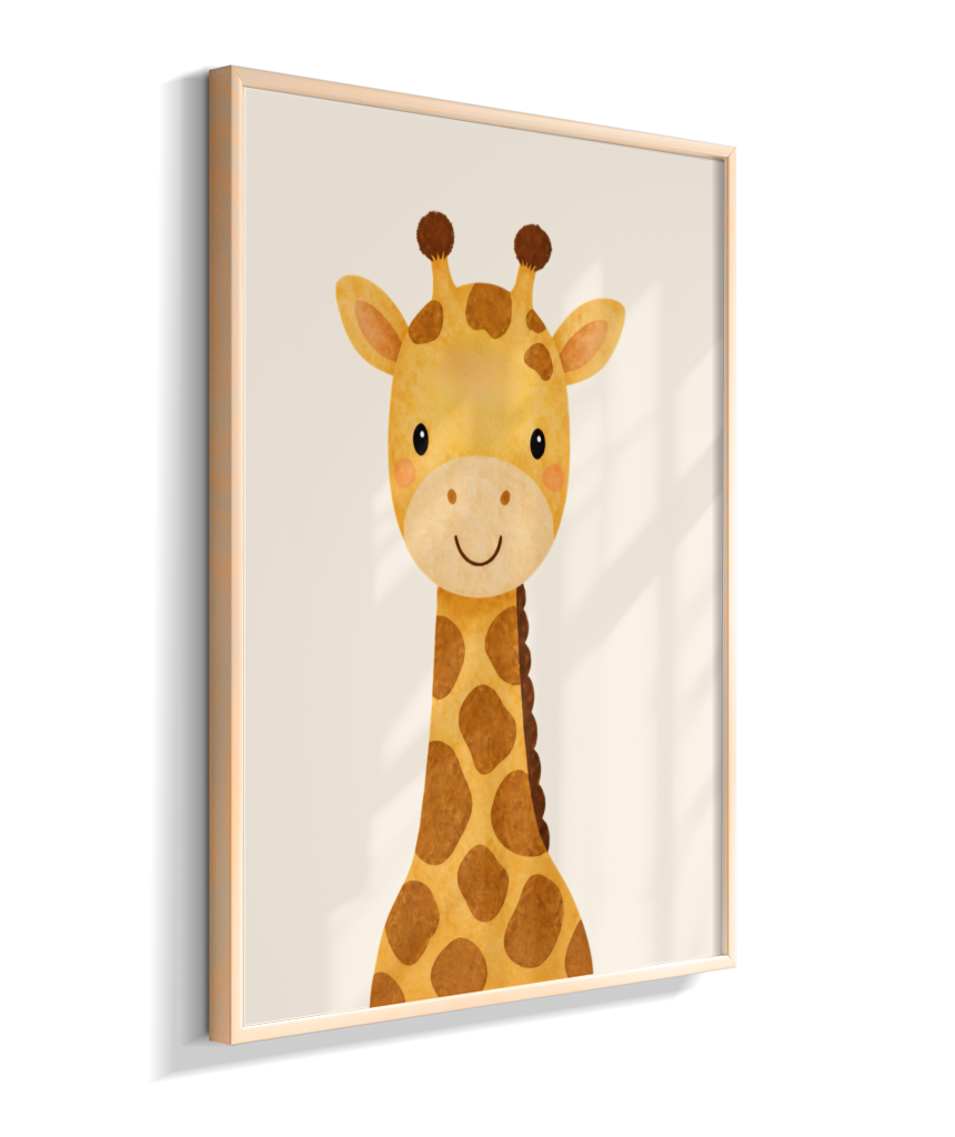 Girafa perfil (fundo neutro)