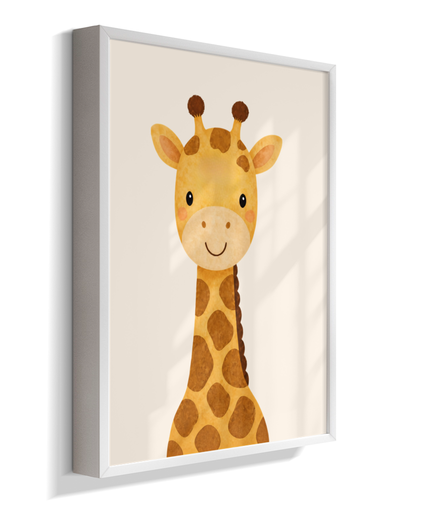 Girafa perfil (fundo neutro)