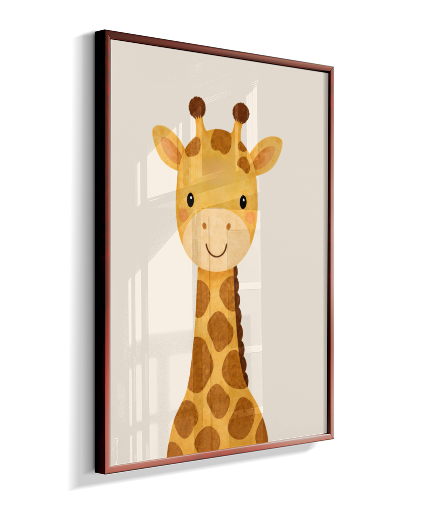 Girafa perfil (fundo neutro)