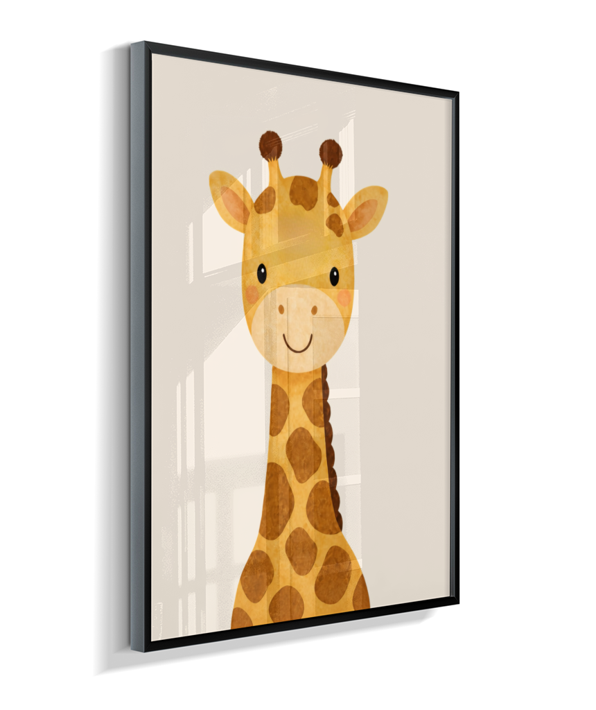 Girafa perfil (fundo neutro)