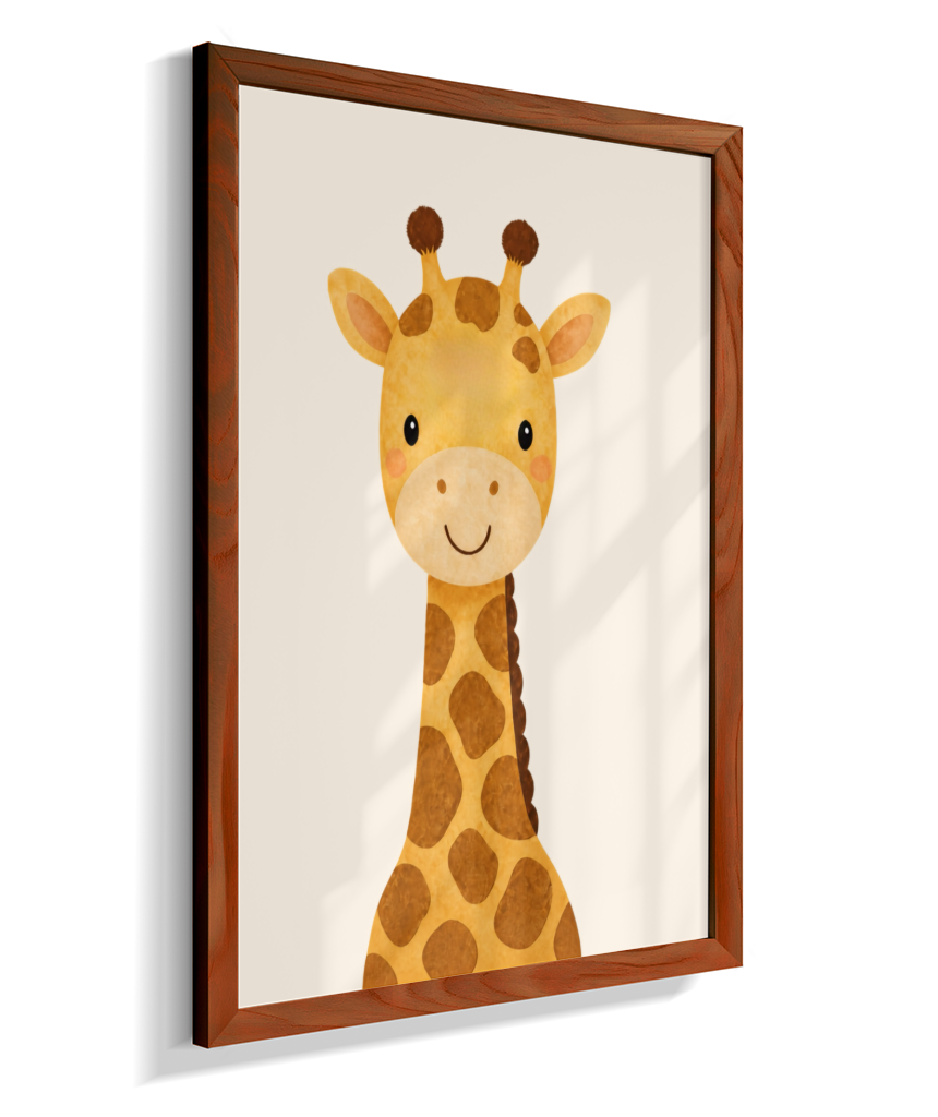Girafa perfil (fundo neutro)