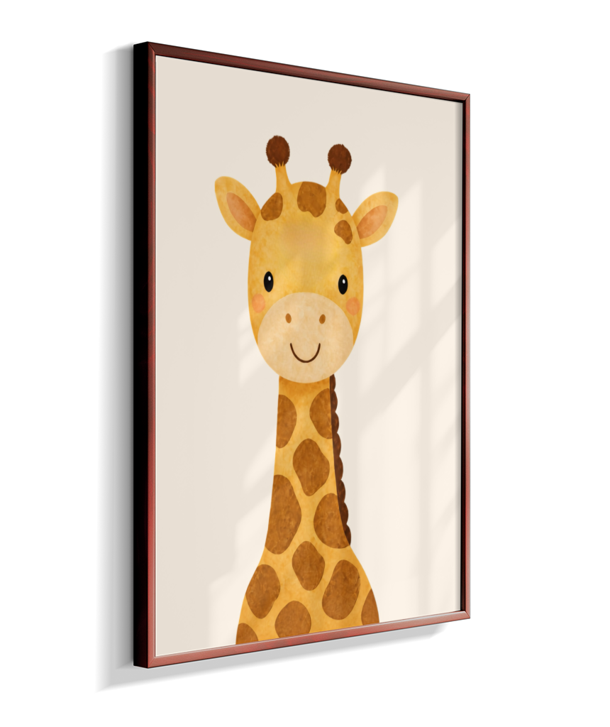 Girafa perfil (fundo neutro)
