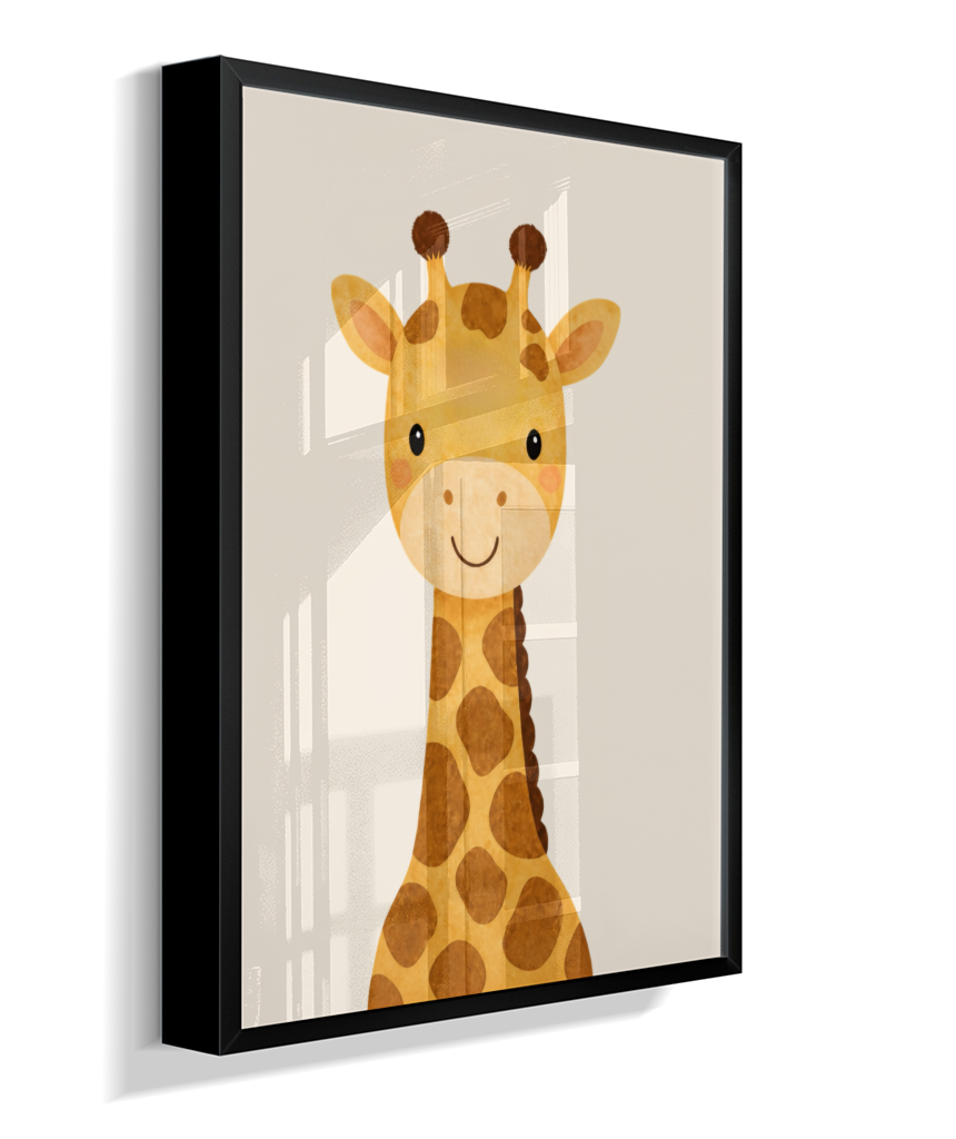 Girafa perfil (fundo neutro)