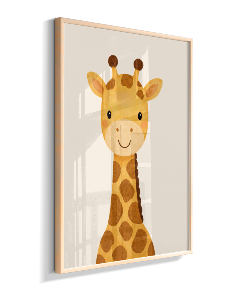Girafa perfil (fundo neutro)