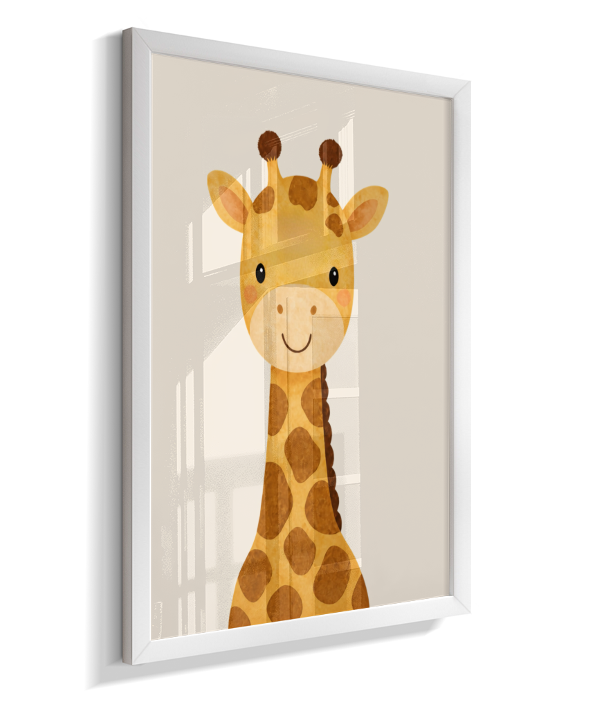 Girafa perfil (fundo neutro)